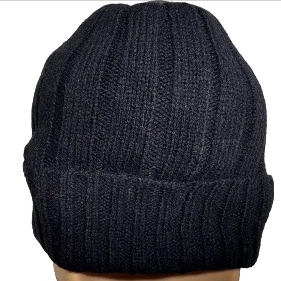 Polo Ralph Lauren Mens Wool Blend Skull Cap Winter Beanie Black Pony One Size - Picture 3 of 5